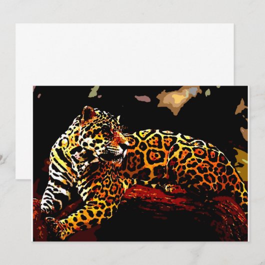 Einladung von Leopard (Vorne/Hinten)