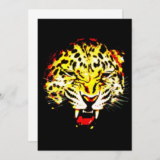 Einladung von Leopard (Vorne/Hinten)