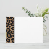 Einladung von Leopard-Druckplatten (Stehend Vorderseite)