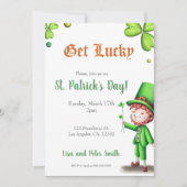 Einladung von Leprechaun St. Patrick (Vorderseite)