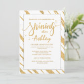 Einladung von leuchtenden Streifen (Stehend Vorderseite)