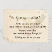 Einladung von Libellen und Bollwerken zum Geburtst (Vorne/Hinten)