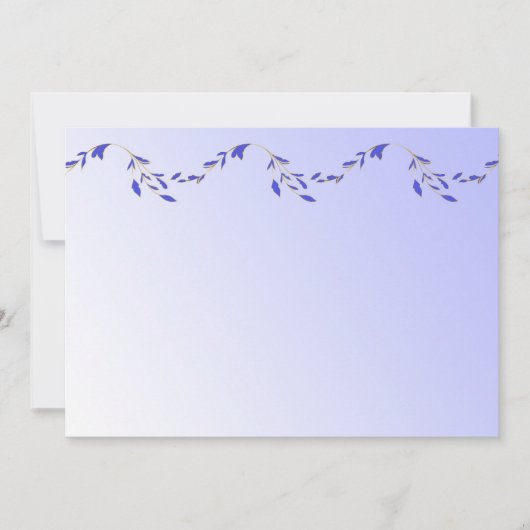 Einladung von Lila Petalen (Vorderseite)