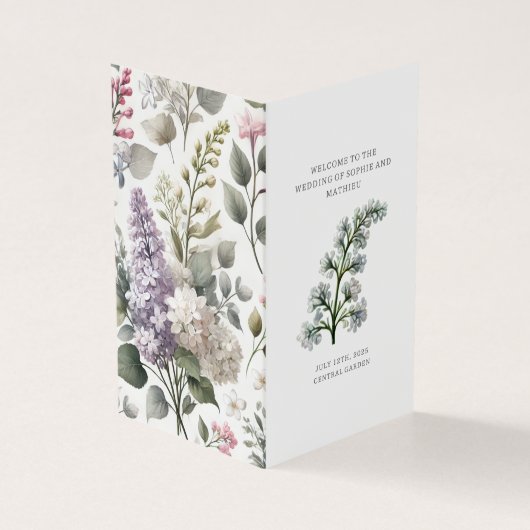 Einladung von Lilac Watercolor (Vorderseite)