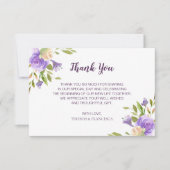 Einladung von Lilac Watercolor Floral Wedding (Vorderseite)