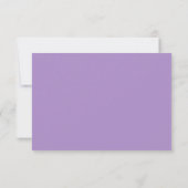 Einladung von Lilac Watercolor Floral Wedding (Rückseite)