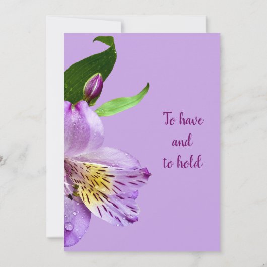 Einladung von Lily Wedding (Rückseite)