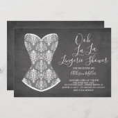 Einladung von Lingerie Bridal Dusche (Vorne/Hinten)