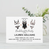 Einladung von Lingerie Junggeselinnen-Abschied (Stehend Vorderseite)