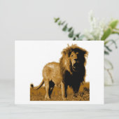 Einladung von Lion - Einladungen von Lion (Stehend Vorderseite)