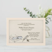 Einladung von Literaturwissenschaftlern Abschluss (Stehend Vorderseite)