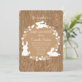 Einladung von Little Bunnies Brown (Stehend Vorderseite)