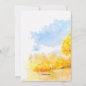 Einladung von Little Fox Baby Dusche (Rückseite)