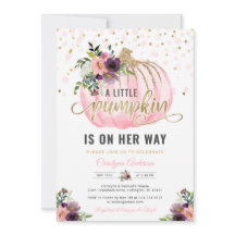 Einladung von Little Pumpkin Baby Shower - 12x18