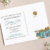 Einladung von Little Pumpkin Fall Baby Shower Postkarte