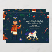 Einladung von Little Soldier zum Geburtstag (Vorne/Hinten)