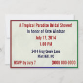 Einladung von Lorikeet Parakeet (Rückseite)