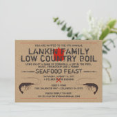 Einladung von Low Country Boil - Garnelenkohle (Stehend Vorderseite)