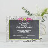 Einladung von Lowcountry-Boil-Zeitung (Stehend Vorderseite)