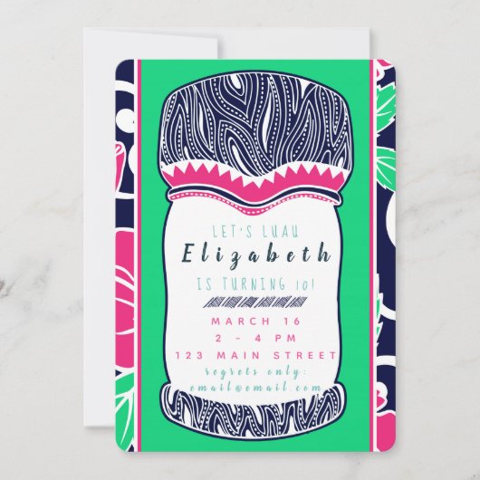 Einladung von Luau (Vorderseite)