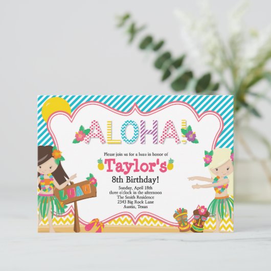 Einladung von Luau (Stehend Vorderseite)