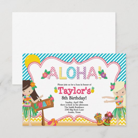 Einladung von Luau (Vorne/Hinten)