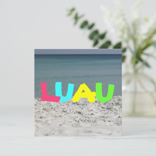 Einladung von Luau (Stehend Vorderseite)