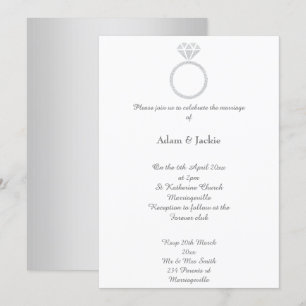 Einladung von Luxe Diamond Ring Hochzeit