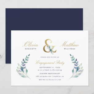 Einladung von Luxe Floral Engagement