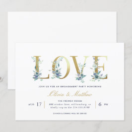 Einladung von Luxe Floral Engagement