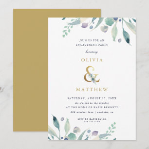 Einladung von Luxe Floral Engagement