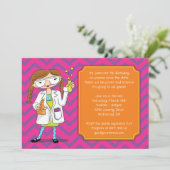 Einladung von Mad Scientist: Brünette Girl-Tränke (Stehend Vorderseite)