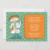 Einladung von Mad Scientist: Brünette Junge Tränke (Vorderseite)