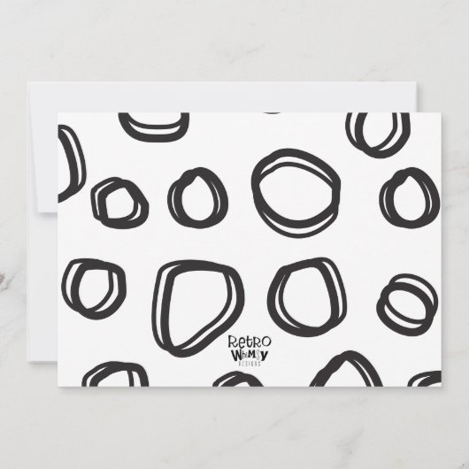 Einladung von Mad Scientist: Brünette Junge Tränke (Rückseite)