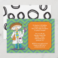 Einladung von Mad Scientist: Brünette Junge Tränke