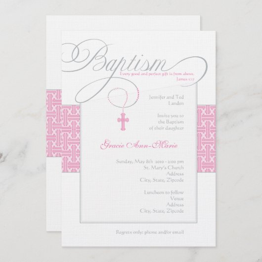 Einladung von Mädchen (Vorne/Hinten)