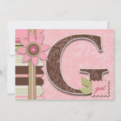 Einladung von Mädchen (Vorderseite)