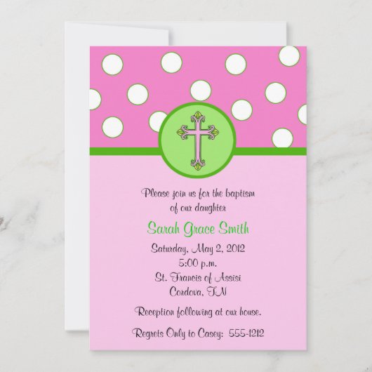 Einladung von Mädchen (Vorderseite)