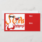 Einladung von Mädchen am Wochenende (Vorderseite)