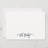 Einladung von Mädchen mit Elefanten- und Foliage B (Rückseite)