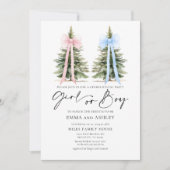 Einladung von Mädchen oder Jungen im Winter (Vorderseite)