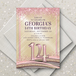 Einladung von Mädchen zum 14. Geburtstag