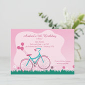 Einladung von Mädchen zum Fahrrad (Stehend Vorderseite)