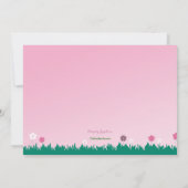 Einladung von Mädchen zum Fahrrad (Rückseite)