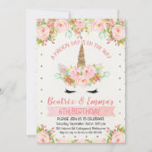 Einladung von Mädchen zum Geburtstag (Vorderseite)