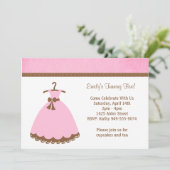 Einladung von Mädchen zur Geburtstagspartei (Stehend Vorderseite)