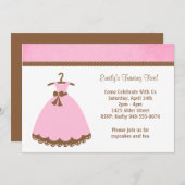 Einladung von Mädchen zur Geburtstagspartei (Vorne/Hinten)