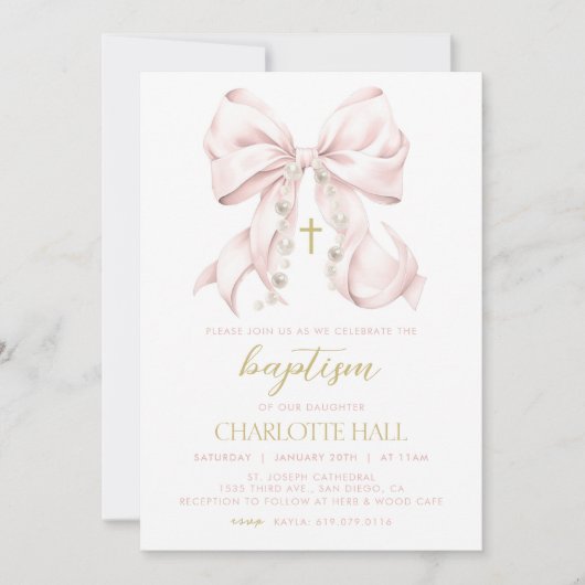 Einladung von Mädchen zur Taufe, erste Kommune von (Vorderseite)