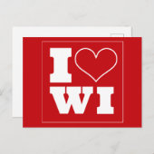 Einladung von Madison (WI) Tailgate Postkarte (Vorne/Hinten)