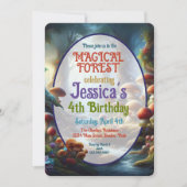 Einladung von Magical Forest Birthday Party (Vorderseite)